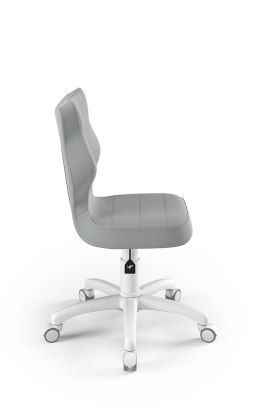 ENTELO Petit Biały Velvet 03 rozmiar 3 - DOBRE KRZESŁO dla kręgosłupa, ortopedyczne - fotel obrotowy do biurka