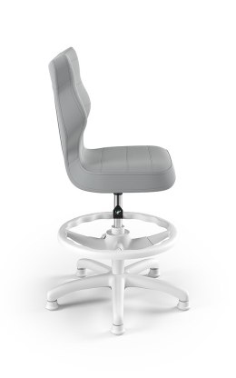 ENTELO Petit Biały Velvet 03 rozmiar 4 WK+P - DOBRE KRZESŁO dla kręgosłupa, ortopedyczne - fotel obrotowy do biurka