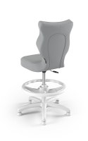 ENTELO Petit Biały Velvet 03 rozmiar 4 WK+P - DOBRE KRZESŁO dla kręgosłupa, ortopedyczne - fotel obrotowy do biurka