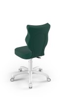 ENTELO Petit Biały Velvet 05 rozmiar 3 - DOBRE KRZESŁO dla kręgosłupa, ortopedyczne - fotel obrotowy do biurka