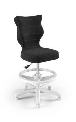 ENTELO Petit Biały Velvet 17 rozmiar 3 WK+P - DOBRE KRZESŁO dla kręgosłupa, ortopedyczne - fotel obrotowy do biurka