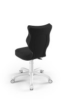 ENTELO Petit Biały Velvet 17 rozmiar 3 - DOBRE KRZESŁO dla kręgosłupa, ortopedyczne - fotel obrotowy do biurka