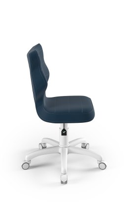 ENTELO Petit Biały Velvet 24 rozmiar 3 - DOBRE KRZESŁO dla kręgosłupa, ortopedyczne - fotel obrotowy do biurka