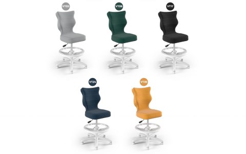 ENTELO Petit Biały Velvet 24 rozmiar 4 WK+P - DOBRE KRZESŁO dla kręgosłupa, ortopedyczne - fotel obrotowy do biurka ENTELO Petit Biały Velvet 24 rozmiar 4 WK+P - DOBRE KRZESŁO dla kręgosłupa, ortopedyczne - fotel obrotowy do biurka