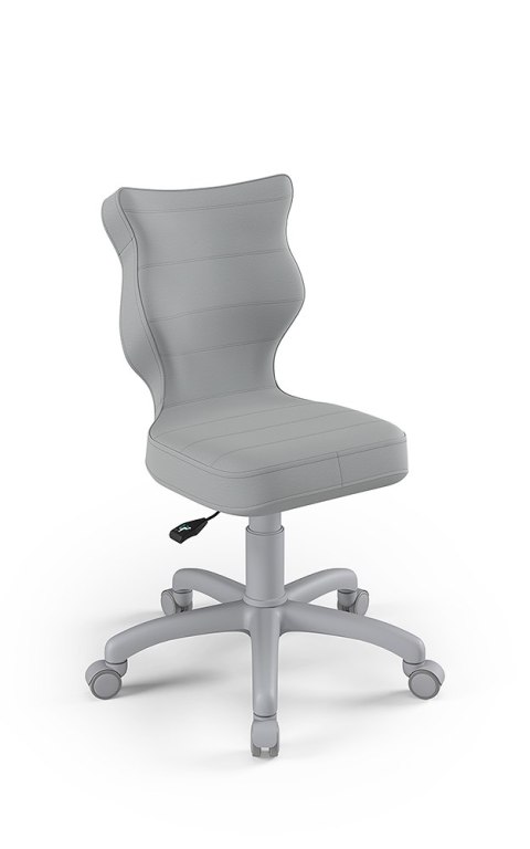 ENTELO Petit Szary Velvet 03 rozmiar 4 - DOBRE KRZESŁO dla kręgosłupa, ortopedyczne - fotel obrotowy do biurka ENTELO Petit Szary Velvet 03 rozmiar 4 - DOBRE KRZESŁO dla kręgosłupa, ortopedyczne - fotel obrotowy do biurka