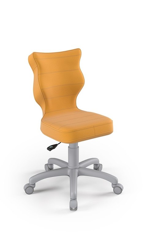 ENTELO Petit Szary Velvet 35 rozmiar 4 - DOBRE KRZESŁO dla kręgosłupa, ortopedyczne - fotel obrotowy do biurka ENTELO Petit Szary Velvet 35 rozmiar 4 - DOBRE KRZESŁO dla kręgosłupa, ortopedyczne - fotel obrotowy do biurka