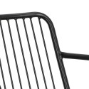 Intesi Krzesło Bill Arm Black z poduszką PU ekoskóra - czarne metal malowany proszkowo z podłokietnikami Intesi Krzesło Bill Arm Black z poduszką PU ekoskóra - czarne metal malowany proszkowo z podłokietnikami