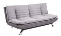 ACTONA Sofa rozkładana Faith Light grey/ dark grey - szara, nózki chromowane ACTONA Sofa rozkładana Faith Light grey/ dark grey - szara, nózki chromowane