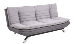 ACTONA Sofa rozkładana Faith Light grey/ dark grey - szara, nózki chromowane