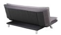 ACTONA Sofa rozkładana Faith Light grey/ dark grey - szara, nózki chromowane ACTONA Sofa rozkładana Faith Light grey/ dark grey - szara, nózki chromowane