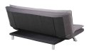 ACTONA Sofa rozkładana Faith Light grey/ dark grey - szara, nózki chromowane