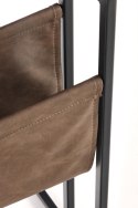 ŁAWA STOLIK COMPACT Halmar MDF okleinowany DĄB ZŁOTY / stelaż stal CZARNY ekoskóra 47x33 ŁAWA STOLIK COMPACT Halmar MDF okleinowany DĄB ZŁOTY / stelaż stal CZARNY ekoskóra 47x33