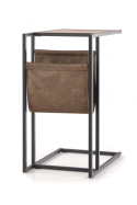 ŁAWA STOLIK COMPACT Halmar MDF okleinowany DĄB ZŁOTY / stelaż stal CZARNY ekoskóra 47x33 ŁAWA STOLIK COMPACT Halmar MDF okleinowany DĄB ZŁOTY / stelaż stal CZARNY ekoskóra 47x33