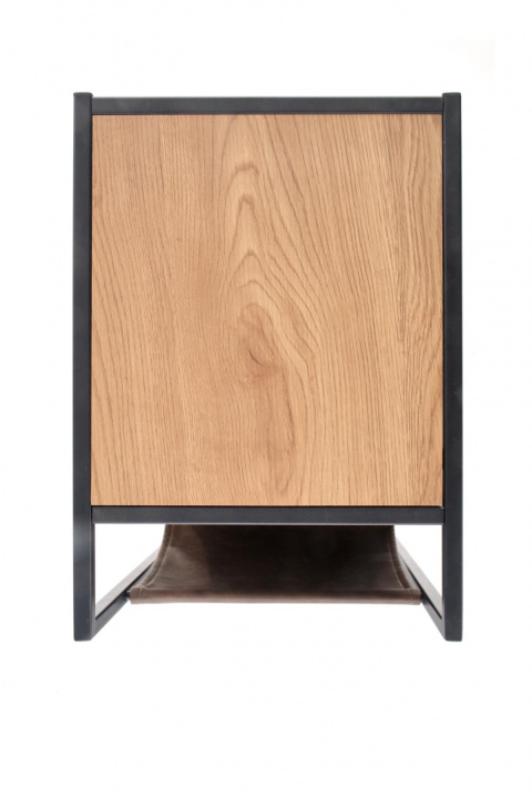 ŁAWA STOLIK COMPACT Halmar MDF okleinowany DĄB ZŁOTY / stelaż stal CZARNY ekoskóra 47x33 ŁAWA STOLIK COMPACT Halmar MDF okleinowany DĄB ZŁOTY / stelaż stal CZARNY ekoskóra 47x33