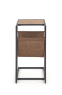 ŁAWA STOLIK COMPACT Halmar MDF okleinowany DĄB ZŁOTY / stelaż stal CZARNY ekoskóra 47x33 ŁAWA STOLIK COMPACT Halmar MDF okleinowany DĄB ZŁOTY / stelaż stal CZARNY ekoskóra 47x33