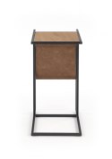 ŁAWA STOLIK COMPACT Halmar MDF okleinowany DĄB ZŁOTY / stelaż stal CZARNY ekoskóra 47x33 ŁAWA STOLIK COMPACT Halmar MDF okleinowany DĄB ZŁOTY / stelaż stal CZARNY ekoskóra 47x33