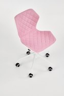 Halmar MATRIX 3 fotel młodzieżowy jasny różowy / biały