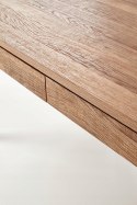 Halmar ława TULUZA prostokątna z szufladami MDF laminowany orzech miodowy / stal malowana proszkowo czarny 120x55 Halmar ława TULUZA prostokątna z szufladami MDF laminowany orzech miodowy / stal malowana proszkowo czarny 120x55