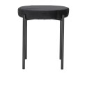Intesi Stołek Taboret Madona VIC czarny - tkanina velvet, nogi metal - funkcja sztaplowania Intesi Stołek Taboret Madona VIC czarny - tkanina velvet, nogi metal - funkcja sztaplowania