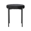Intesi Stołek Taboret Madona VIC czarny - tkanina velvet, nogi metal - funkcja sztaplowania Intesi Stołek Taboret Madona VIC czarny - tkanina velvet, nogi metal - funkcja sztaplowania