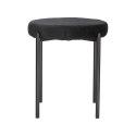 Intesi Stołek Taboret Madona VIC czarny - tkanina velvet, nogi metal - funkcja sztaplowania Intesi Stołek Taboret Madona VIC czarny - tkanina velvet, nogi metal - funkcja sztaplowania
