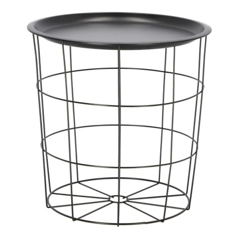 Intesi Stolik/ kosz Cocotte czarny metal - stolik kawowy Intesi Stolik/ kosz Cocotte czarny metal - stolik kawowy