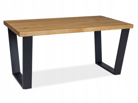 SIGNAL ŁAWA stolik VALENTINO B LITE DREWNO OLEJOWANE DĄB/ STELAŻ METAL CZARNY 110X60 SIGNAL ŁAWA stolik VALENTINO B LITE DREWNO OLEJOWANE DĄB/ STELAŻ METAL CZARNY 110X60