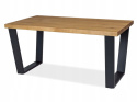 SIGNAL ŁAWA stolik VALENTINO B LITE DREWNO OLEJOWANE DĄB/ STELAŻ METAL CZARNY 110X60 SIGNAL ŁAWA stolik VALENTINO B LITE DREWNO OLEJOWANE DĄB/ STELAŻ METAL CZARNY 110X60