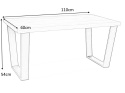 SIGNAL ŁAWA stolik VALENTINO B LITE DREWNO OLEJOWANE DĄB/ STELAŻ METAL CZARNY 110X60 SIGNAL ŁAWA stolik VALENTINO B LITE DREWNO OLEJOWANE DĄB/ STELAŻ METAL CZARNY 110X60