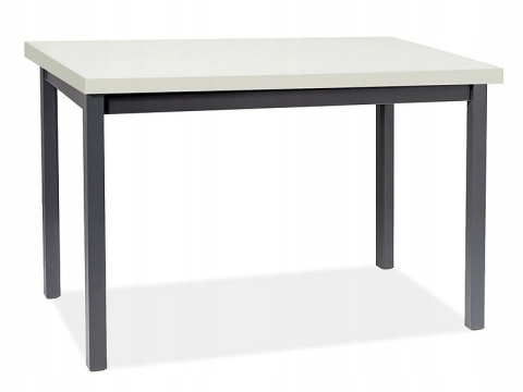 SIGNAL STÓŁ ADAM PŁYTA LAMINOWANA BIAŁY MAT / STELAŻ MDF CZARNY 100x60 SIGNAL STÓŁ ADAM PŁYTA LAMINOWANA BIAŁY MAT / STELAŻ MDF CZARNY 100x60