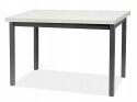 SIGNAL STÓŁ ADAM PŁYTA LAMINOWANA BIAŁY MAT / STELAŻ MDF CZARNY 100x60 SIGNAL STÓŁ ADAM PŁYTA LAMINOWANA BIAŁY MAT / STELAŻ MDF CZARNY 100x60