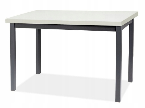 SIGNAL STÓŁ ADAM PŁYTA LAMINOWANA BIAŁY MAT / STELAŻ MDF CZARNY 100x60 SIGNAL STÓŁ ADAM PŁYTA LAMINOWANA BIAŁY MAT / STELAŻ MDF CZARNY 100x60