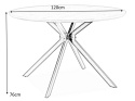 SIGNAL STÓŁ OKRĄGŁY ASTER MDF + OKLEINA DĄB/ STELAŻ METAL CZARNY FI 120 DO KUCHNI JADALNI SIGNAL STÓŁ OKRĄGŁY ASTER MDF + OKLEINA DĄB/ STELAŻ METAL CZARNY FI 120 DO KUCHNI JADALNI