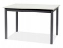SIGNAL STÓŁ HORACY PŁYTA LAMINOWANA BIAŁY MAT/ STELAŻ MDF ANTRACYT 125(170)x75 SIGNAL STÓŁ HORACY PŁYTA LAMINOWANA BIAŁY MAT/ STELAŻ MDF ANTRACYT 125(170)x75