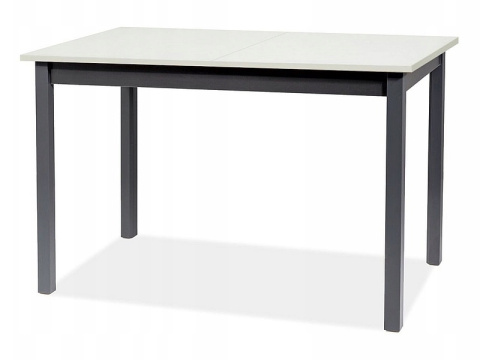 SIGNAL STÓŁ HORACY PŁYTA LAMINOWANA BIAŁY MAT/ STELAŻ MDF ANTRACYT 125(170)x75 SIGNAL STÓŁ HORACY PŁYTA LAMINOWANA BIAŁY MAT/ STELAŻ MDF ANTRACYT 125(170)x75