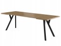 SIGNAL STÓŁ MERLIN PŁYTA LAMINOWANA DĄB ARTISAN / METAL CZARNY 90(240)X90 SIGNAL STÓŁ MERLIN PŁYTA LAMINOWANA DĄB ARTISAN / METAL CZARNY 90(240)X90