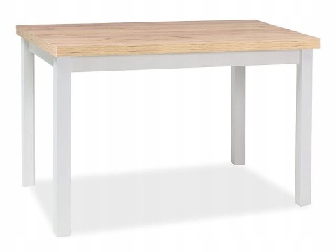 SIGNAL STÓŁ ADAM PROSTOKĄTNY BLAT DĄB ARTISAN PŁYTA LAMINOWANA /STELAŻ BIAŁY MAT MDF 120x68 SIGNAL STÓŁ ADAM PROSTOKĄTNY BLAT DĄB ARTISAN PŁYTA LAMINOWANA /STELAŻ BIAŁY MAT MDF 120x68