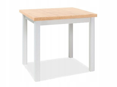 SIGNAL STÓŁ ADAM PŁYTA LAMINOWANA DĄB ARTISAN / STELAŻ BIAŁY MAT MDF 90x65 SIGNAL STÓŁ ADAM PŁYTA LAMINOWANA DĄB ARTISAN / STELAŻ BIAŁY MAT MDF 90x65