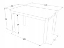 SIGNAL STÓŁ ADAM DĄB ARTISAN PŁYTA LAMINOWANA/ STELAŻ CZARNY MDF 120x68 SIGNAL STÓŁ ADAM DĄB ARTISAN PŁYTA LAMINOWANA/ STELAŻ CZARNY MDF 120x68