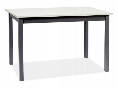 SIGNAL STÓŁ HORACY PŁYTA LAMINOWANA BIAŁY MAT / STELAŻ MDF CZARNY 100(140)x60 SIGNAL STÓŁ HORACY PŁYTA LAMINOWANA BIAŁY MAT / STELAŻ MDF CZARNY 100(140)x60