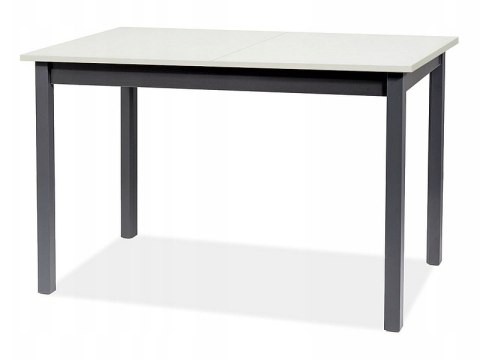 SIGNAL STÓŁ HORACY PŁYTA LAMINOWANA BIAŁY MAT / STELAŻ MDF CZARNY 100(140)x60 SIGNAL STÓŁ HORACY PŁYTA LAMINOWANA BIAŁY MAT / STELAŻ MDF CZARNY 100(140)x60