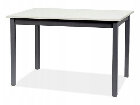 SIGNAL STÓŁ HORACY PŁYTA LAMINOWANA BIAŁY MAT / STELAŻ MDF CZARNY 125(170)x75 SIGNAL STÓŁ HORACY PŁYTA LAMINOWANA BIAŁY MAT / STELAŻ MDF CZARNY 125(170)x75
