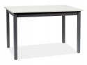 SIGNAL STÓŁ HORACY PŁYTA LAMINOWANA BIAŁY MAT / STELAŻ MDF CZARNY 125(170)x75 SIGNAL STÓŁ HORACY PŁYTA LAMINOWANA BIAŁY MAT / STELAŻ MDF CZARNY 125(170)x75