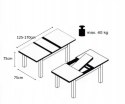 SIGNAL STÓŁ HORACY PŁYTA LAMINOWANA DĄB ARTISAN / STELAŻ MDF BIAŁY MAT 125(170)x75 SIGNAL STÓŁ HORACY PŁYTA LAMINOWANA DĄB ARTISAN / STELAŻ MDF BIAŁY MAT 125(170)x75