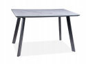 SIGNAL STÓŁ SAMUEL MDF SZKŁO BIAŁY EFEKT MARMURU/ STELAŻ METAL CZARNY MAT 120X80 SIGNAL STÓŁ SAMUEL MDF SZKŁO BIAŁY EFEKT MARMURU/ STELAŻ METAL CZARNY MAT 120X80