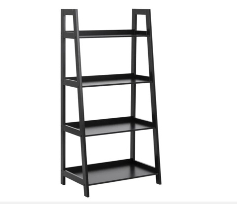 Actona ACTONA nowoczesny regał WALLY 63x40x130 czarny-drewniany Actona ACTONA nowoczesny regał WALLY 63x40x130 czarny-drewniany