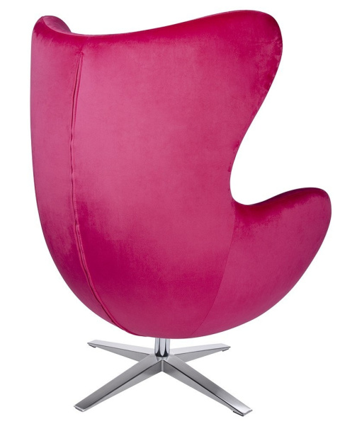 King Home Fotel EGG SZEROKI VELVET fuksja.33 - welur, podstawa stal polerowana King Home Fotel EGG SZEROKI VELVET fuksja.33 - welur, podstawa stal polerowana