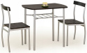 Halmar LANCE zestaw stół + 2 krzesła wenge MDF laminowany, stal malowana 82x50 Halmar LANCE zestaw stół + 2 krzesła wenge MDF laminowany, stal malowana 82x50