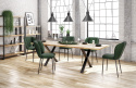 Halmar stół APEX 160x90 drewno lite - dębowe kolor: dąb naturalny, stelaż stal malowana czarny Halmar stół APEX 160x90 drewno lite - dębowe kolor: dąb naturalny, stelaż stal malowana czarny