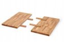 Halmar stół APEX 160x90 drewno lite - dębowe kolor: dąb naturalny, stelaż stal malowana czarny Halmar stół APEX 160x90 drewno lite - dębowe kolor: dąb naturalny, stelaż stal malowana czarny